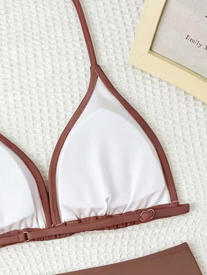 Set bikini SHEIN, kaki