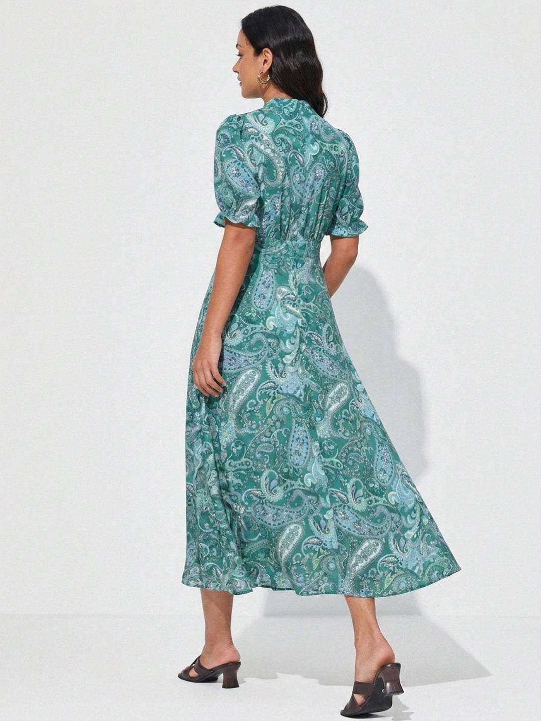 Rochie maxi SHEIN, verde