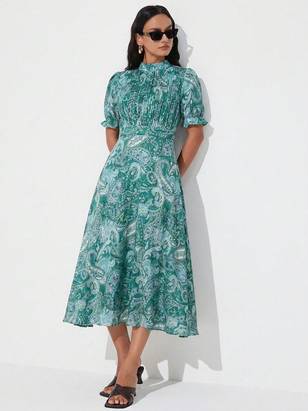 Rochie maxi SHEIN, verde