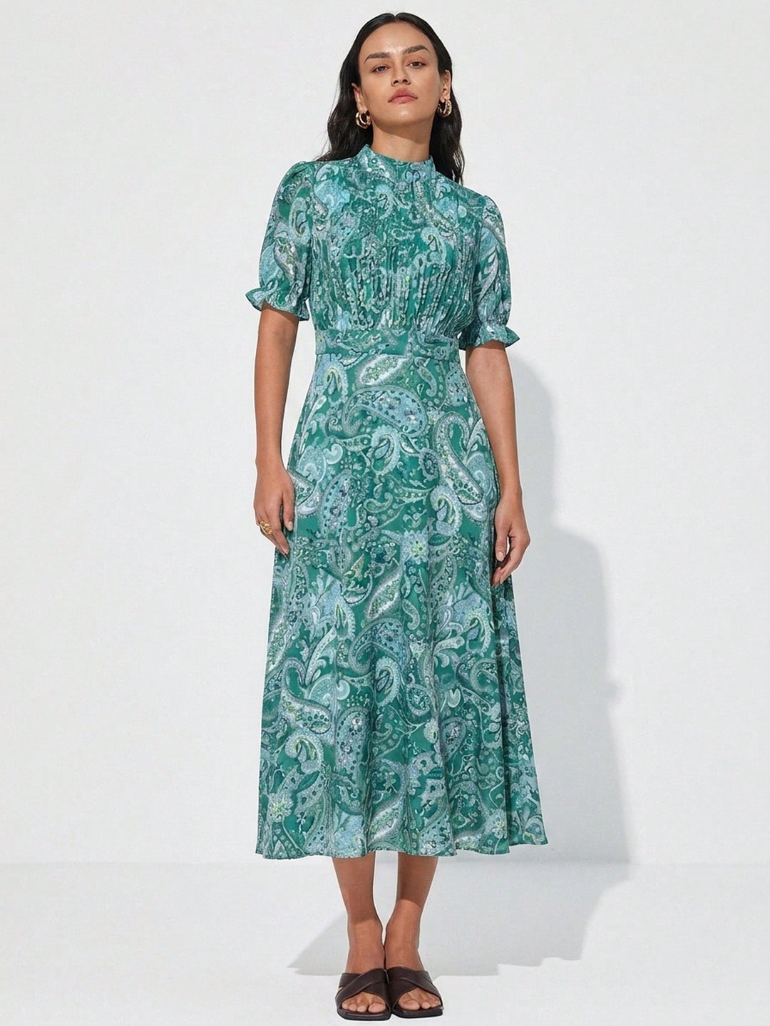 Rochie maxi SHEIN, verde