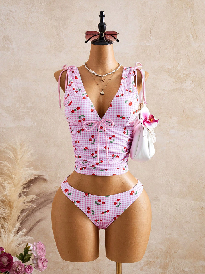 Costum de baie SHEIN, roz