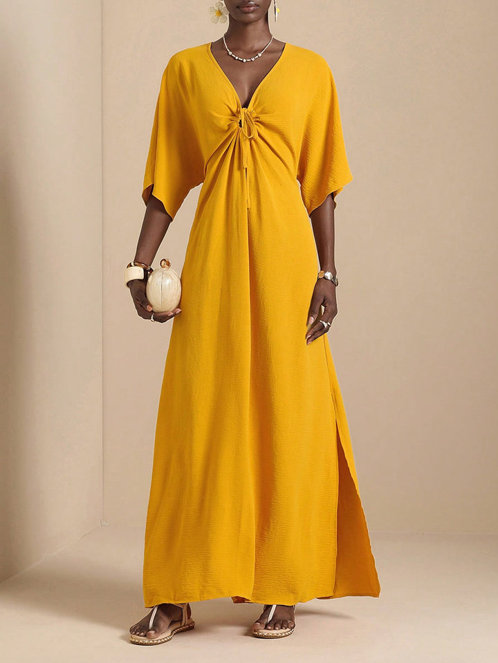 Rochie maxi SHEIN, galben