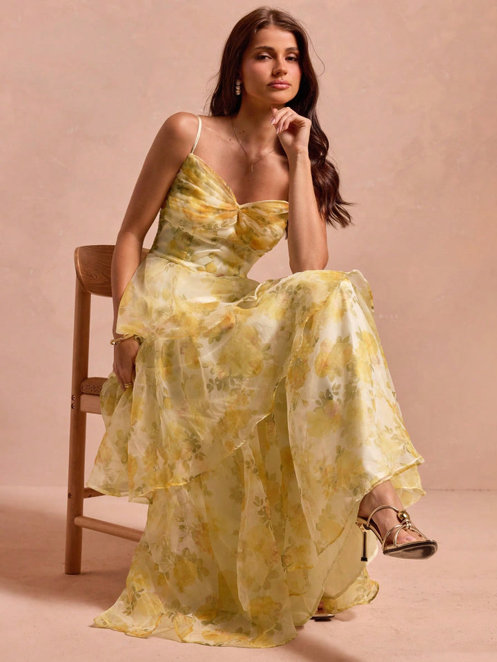Rochie maxi SHEIN, galben