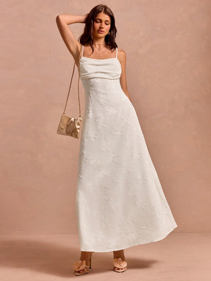 Rochie maxi SHEIN, alb