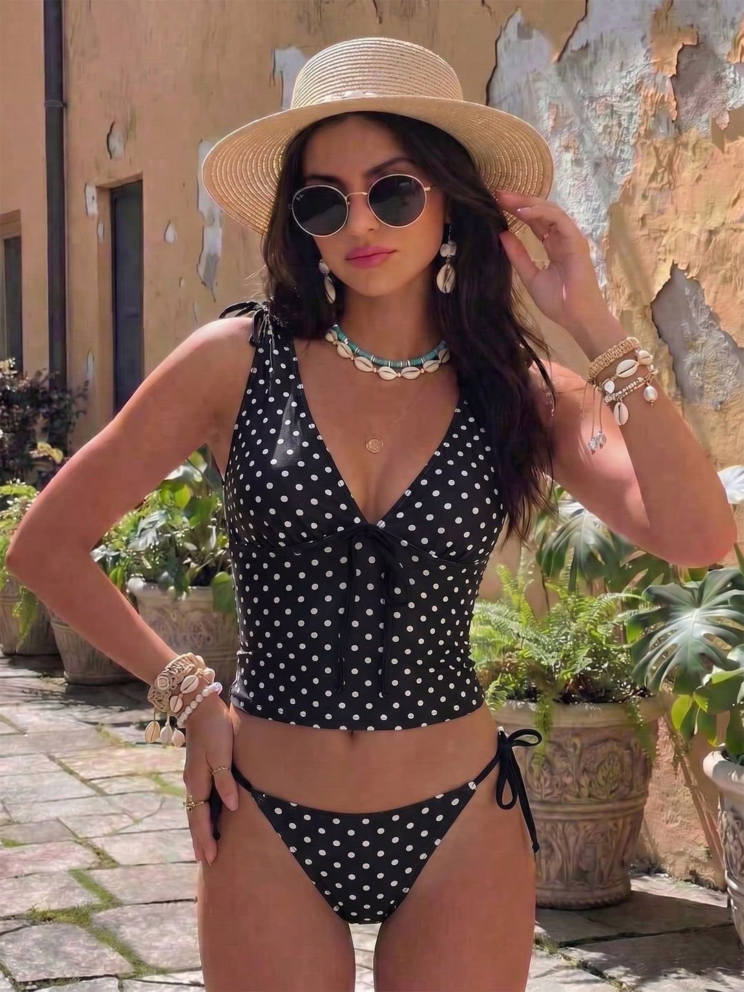 Costum de baie SHEIN, negru