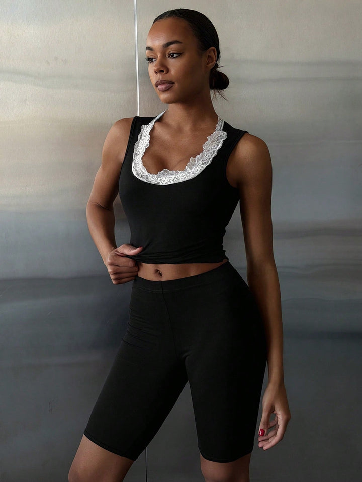Pijama SHEIN, negru