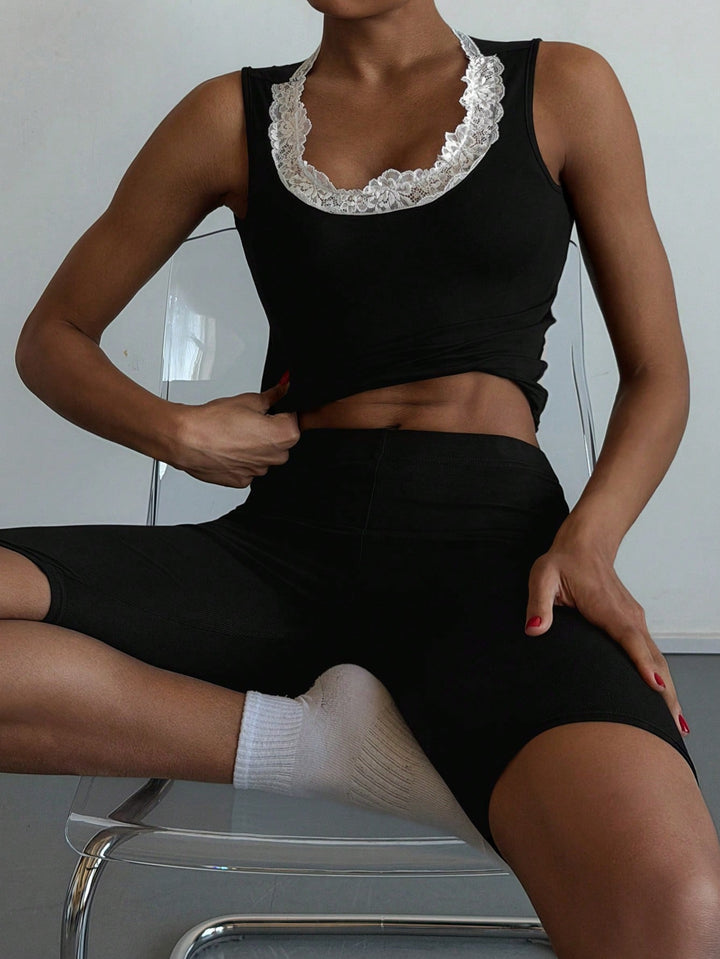 Pijama SHEIN, negru