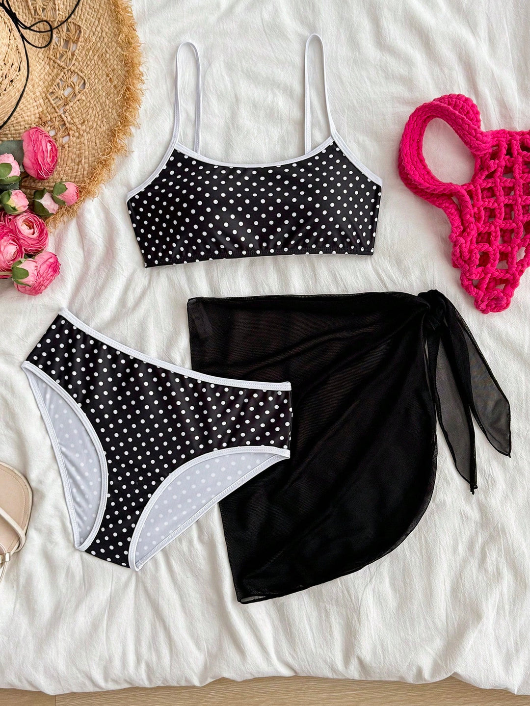 Set bikini SHEIN, negru