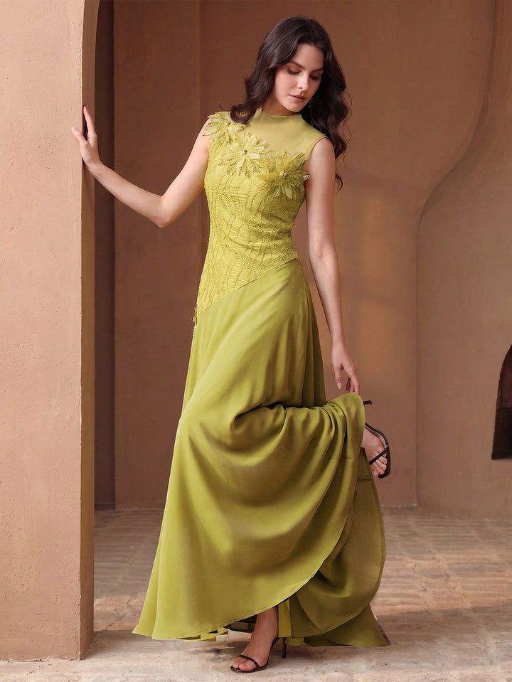 Rochie maxi SHEIN, verde