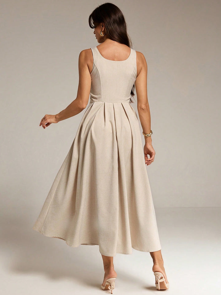 Rochie midi SHEIN, portocaliu