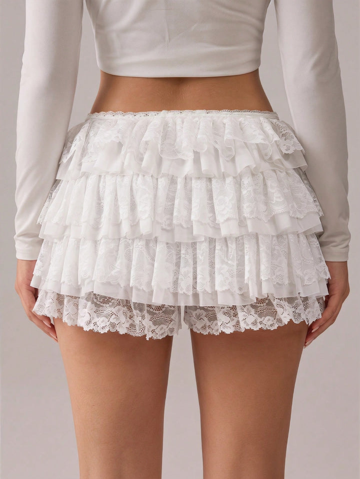 Pantaloni scurți SHEIN, alb