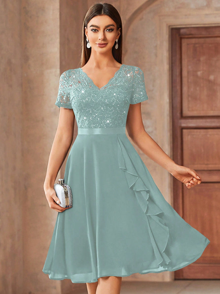 Rochie midi SHEIN, turcoaz