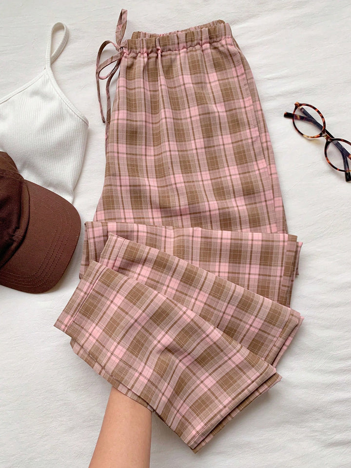 Pantaloni SHEIN, roz