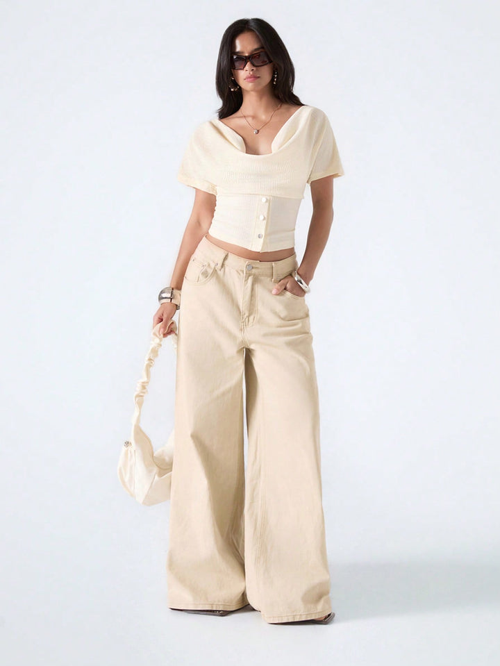 Top SHEIN, portocaliu