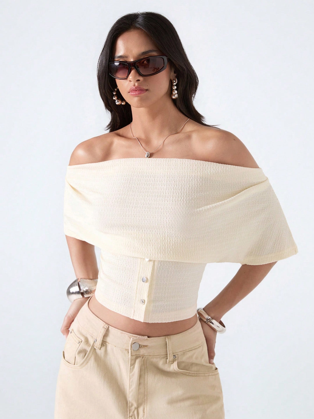 Top SHEIN, portocaliu