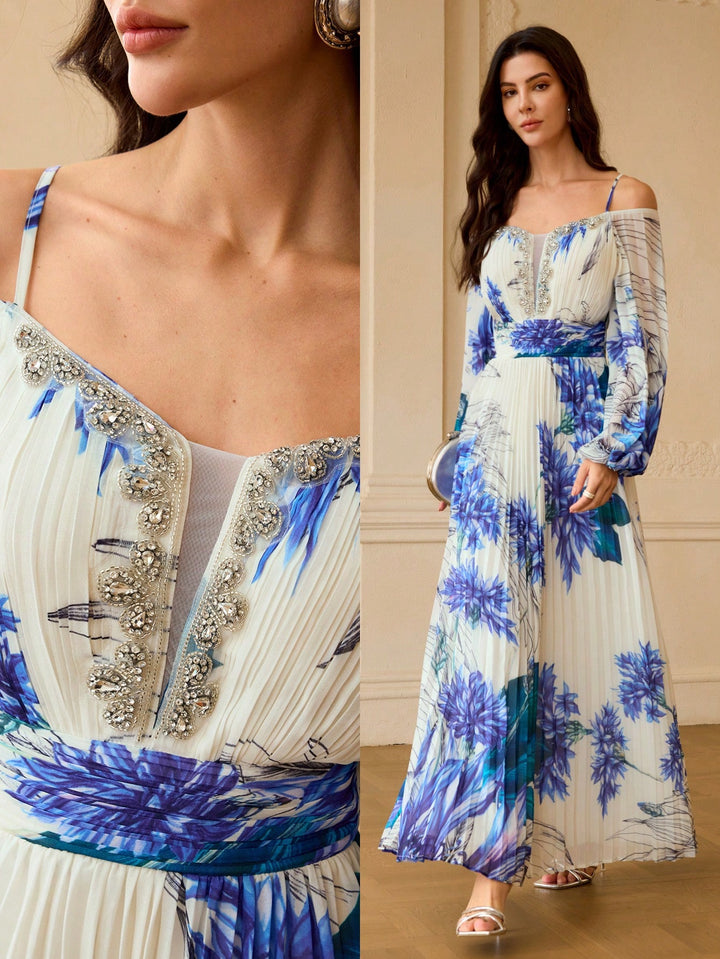 Rochie maxi SHEIN, albastru