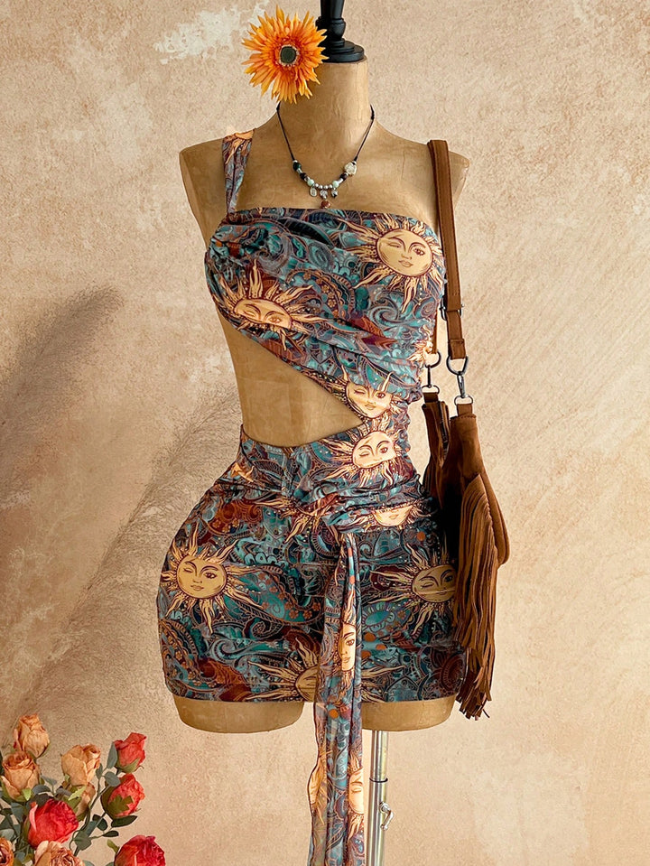 Rochie mini SHEIN, mix culori