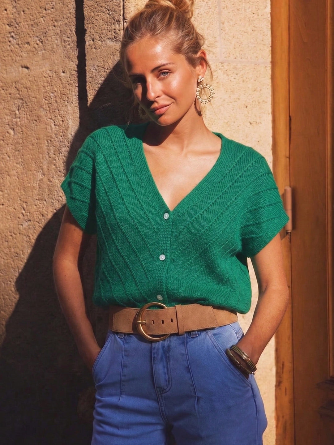 Vestă SHEIN, verde