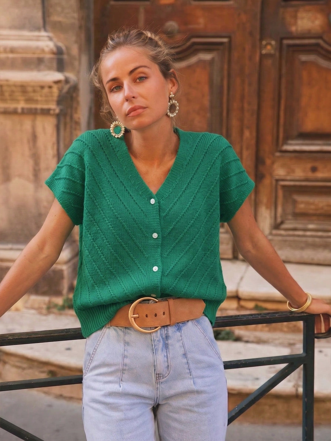 Vestă SHEIN, verde