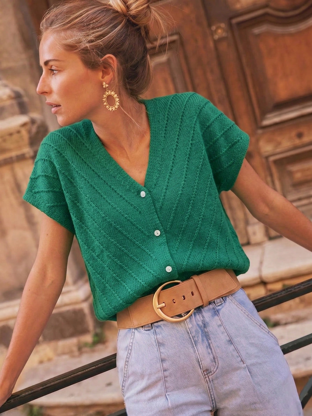Vestă SHEIN, verde