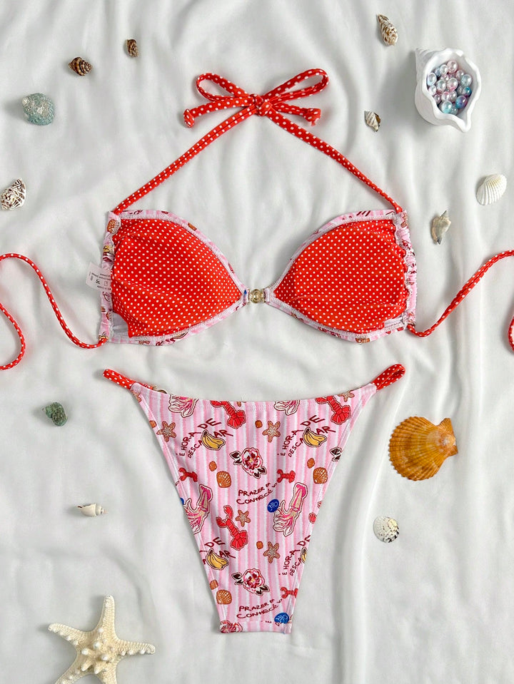 Set bikini SHEIN, mix culori