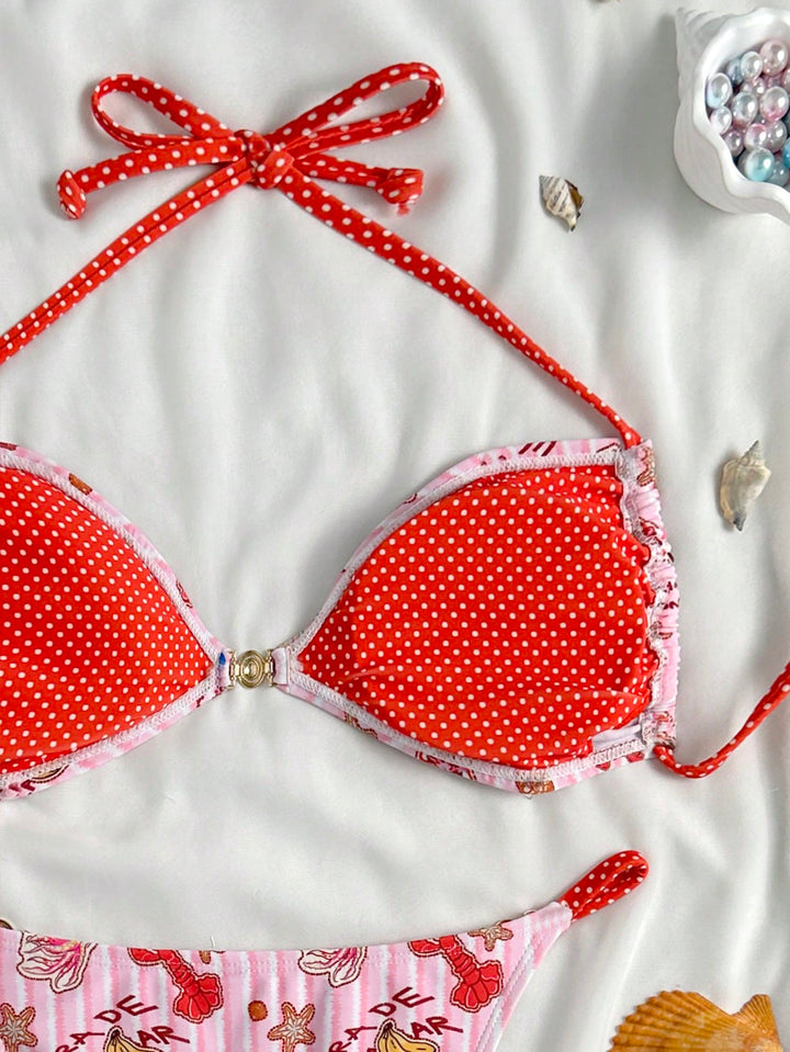 Set bikini SHEIN, mix culori