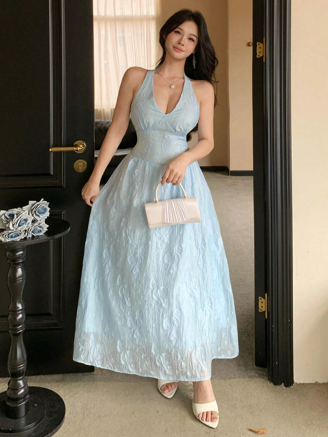Rochie maxi SHEIN, albastru