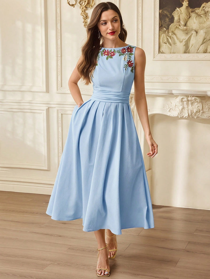 Rochie maxi SHEIN, albastru