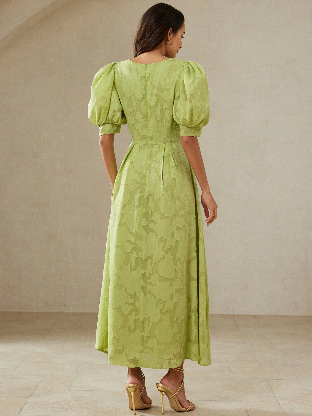 Rochie maxi SHEIN, verde