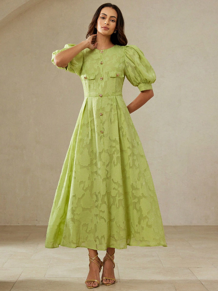 Rochie maxi SHEIN, verde
