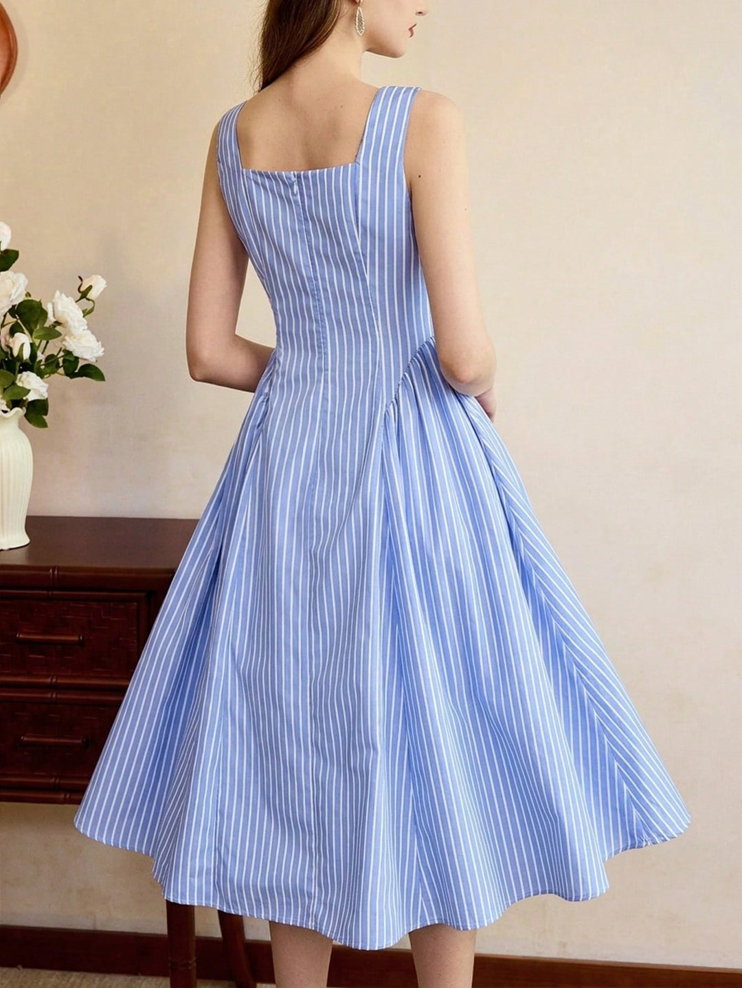 Rochie midi SHEIN, albastru