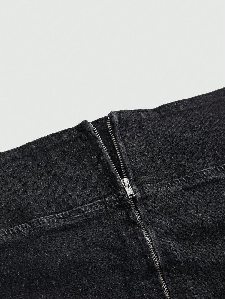 Pantaloni scurți SHEIN, negru