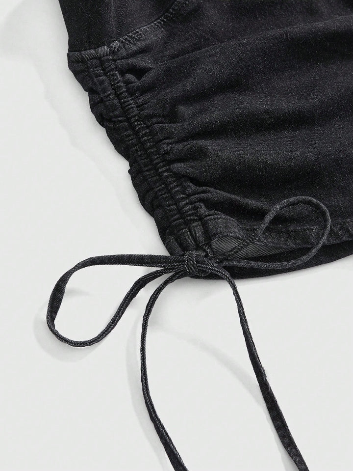 Pantaloni scurți SHEIN, negru