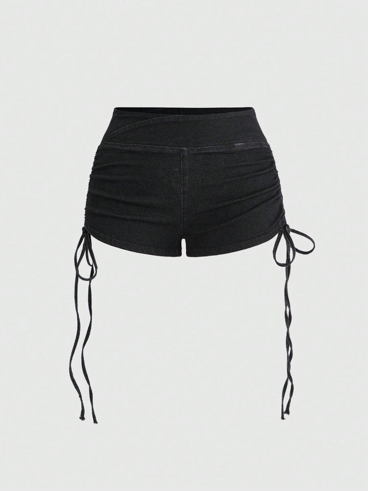 Pantaloni scurți SHEIN, negru