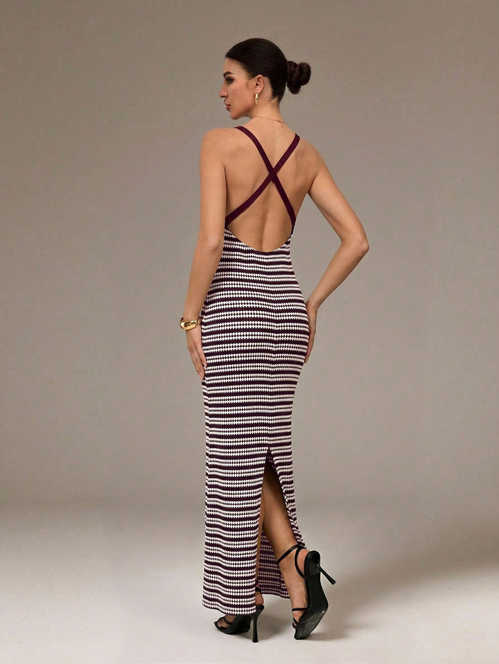 Rochie maxi SHEIN, vișiniu