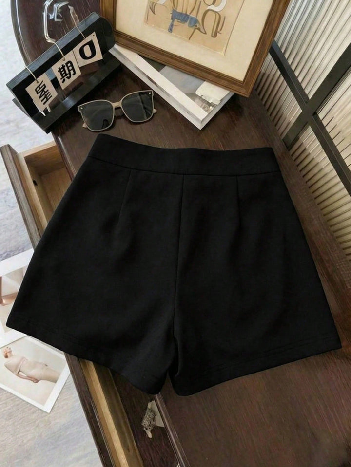 Pantaloni scurți SHEIN, negru