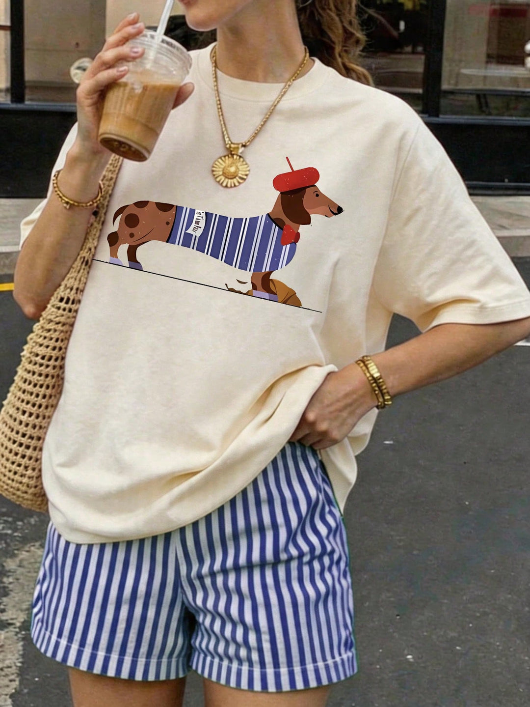 Tricou SHEIN, bej