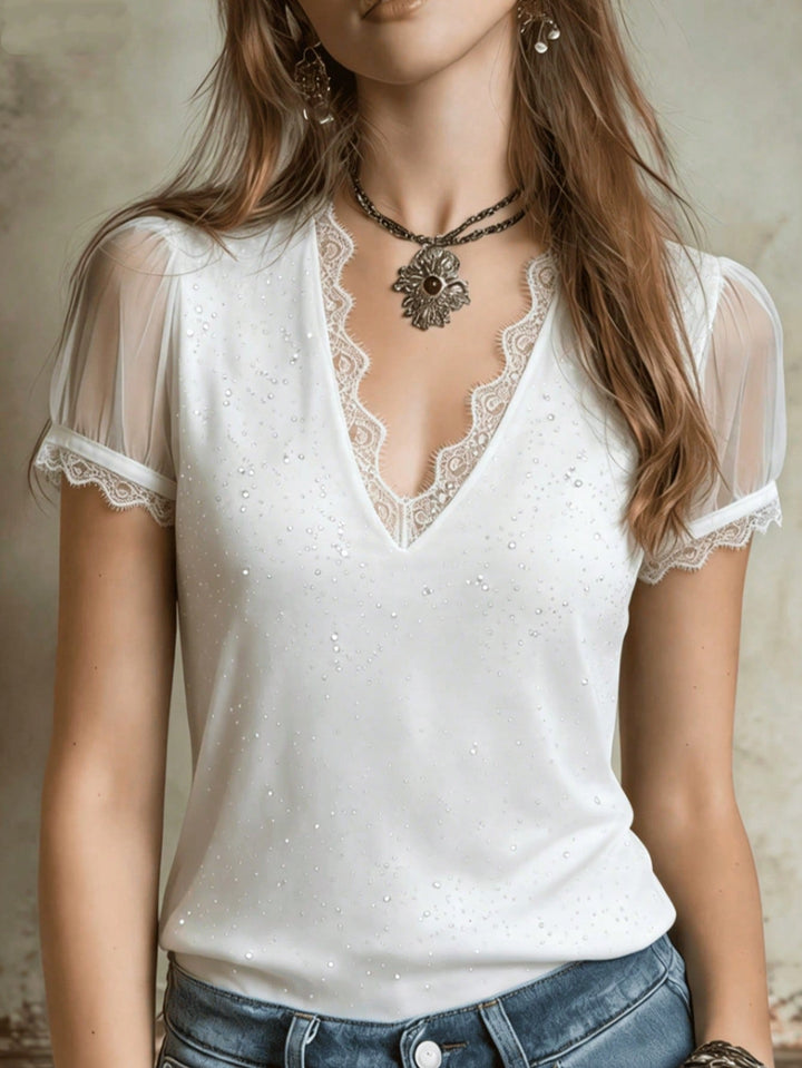 Top SHEIN, alb