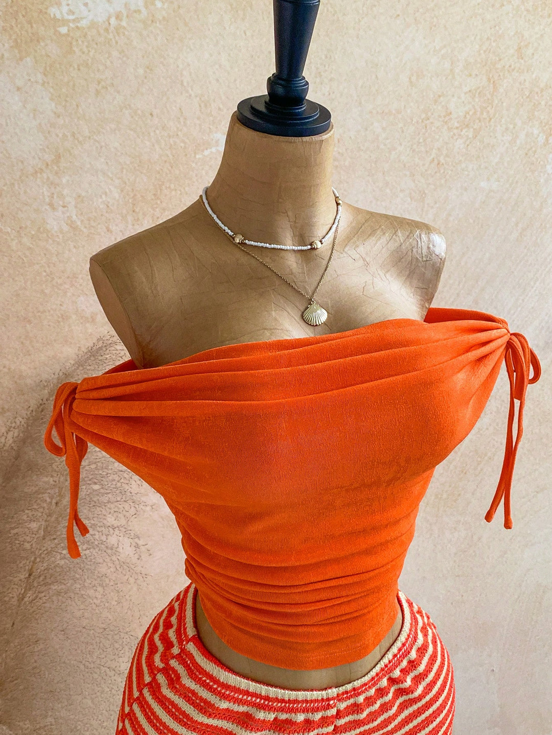 Top SHEIN, portocaliu