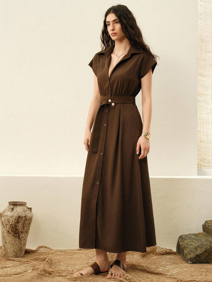 Rochie maxi SHEIN, maro