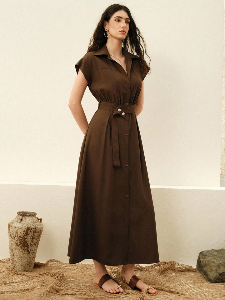 Rochie maxi SHEIN, maro