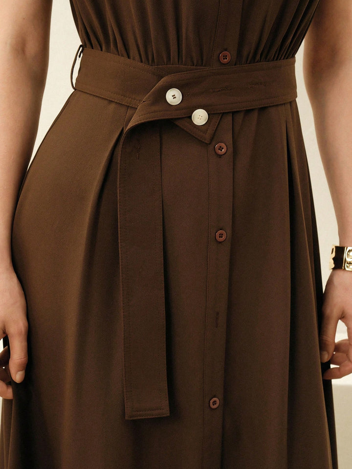 Rochie maxi SHEIN, maro