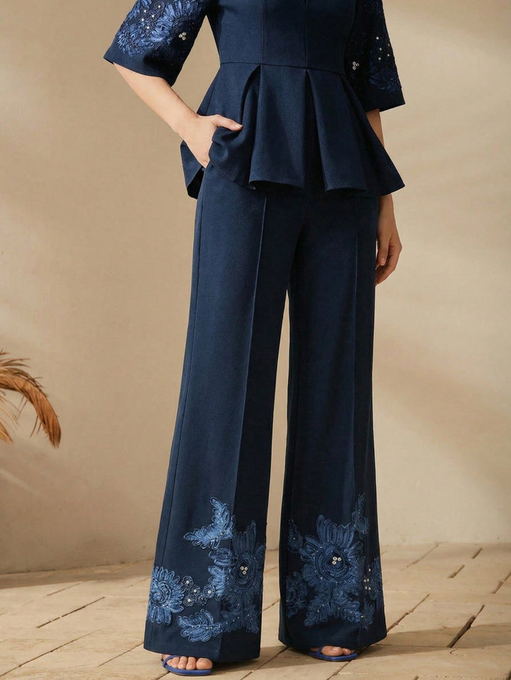 Pantaloni SHEIN, albastru