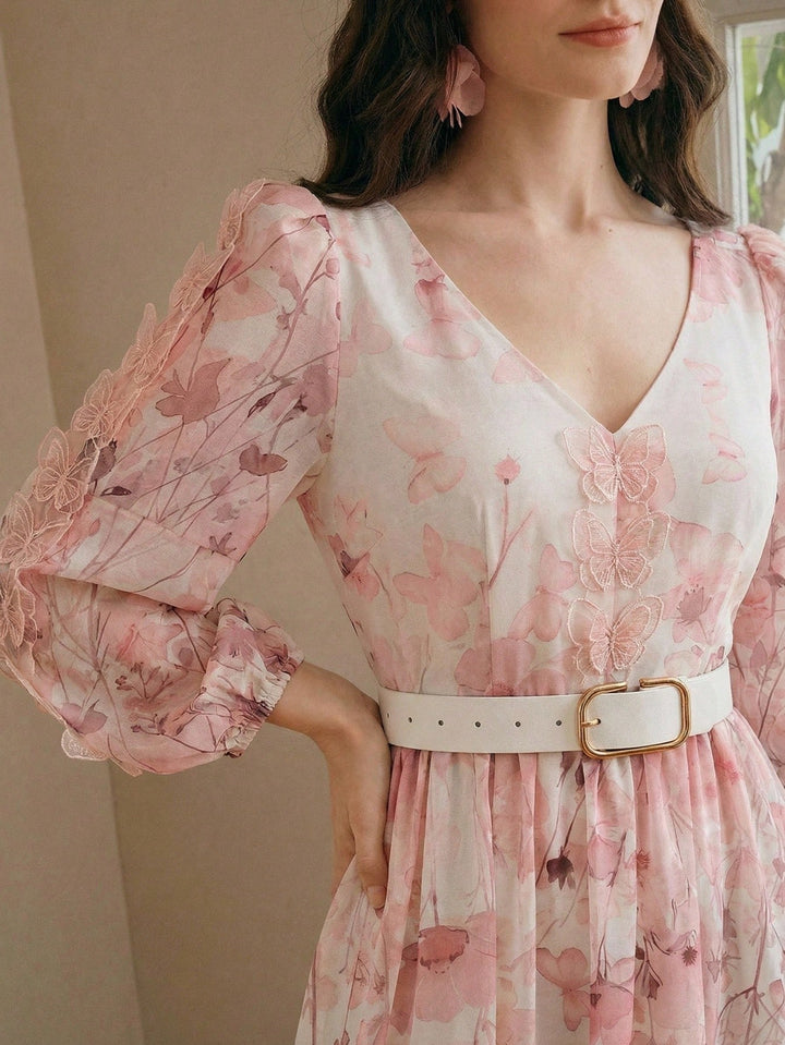 Rochie maxi SHEIN, roz
