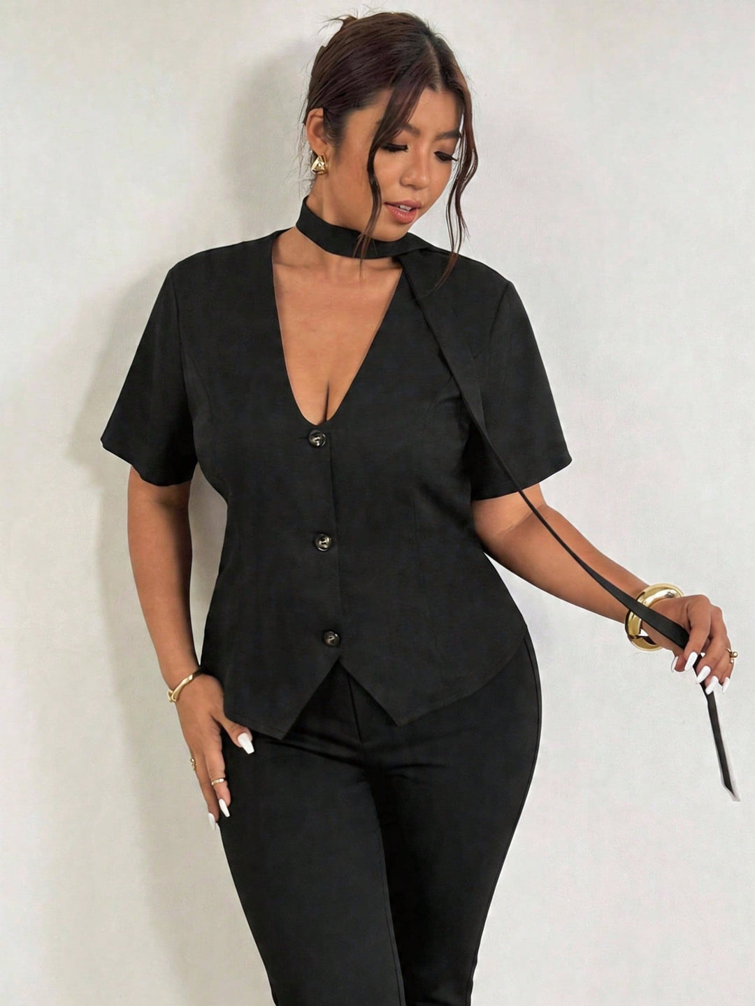 Sacou SHEIN, negru