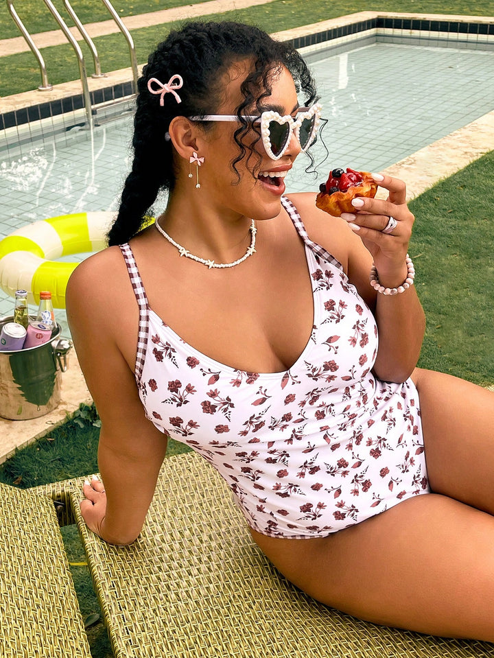 Costum de baie SHEIN, mix culori