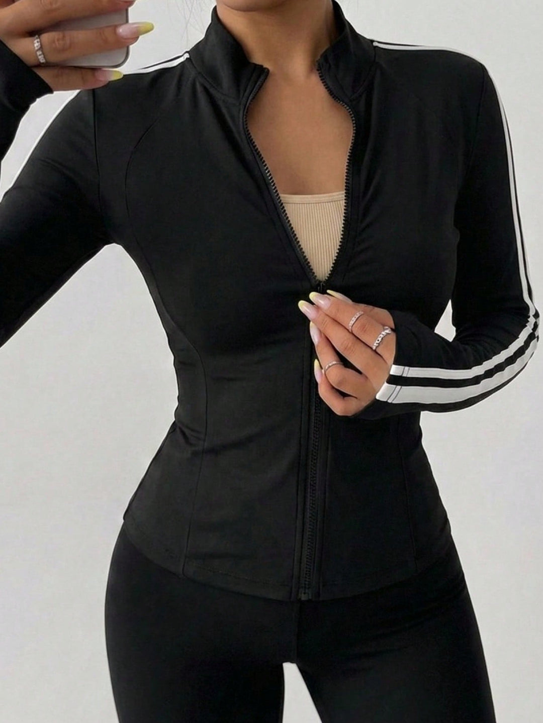 Jachetă sport SHEIN, negru