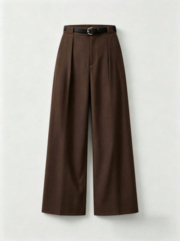 Pantaloni SHEIN, maro