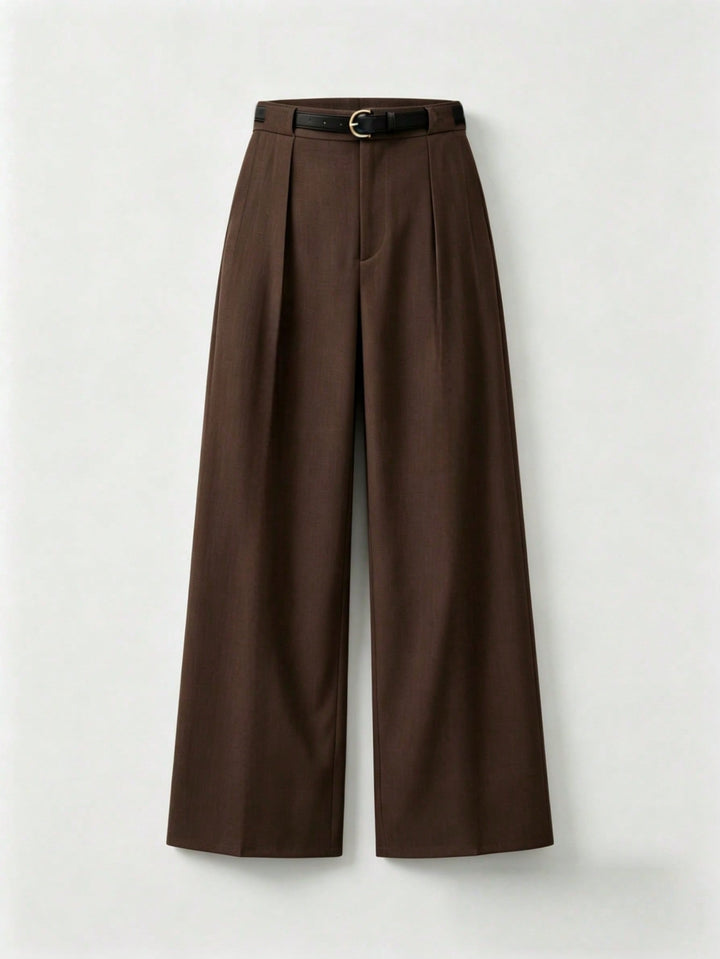 Pantaloni SHEIN, maro