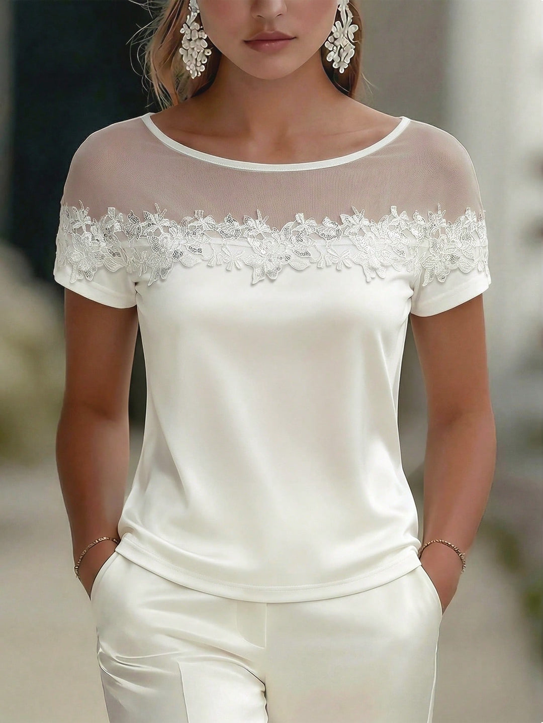 Tricou SHEIN, alb
